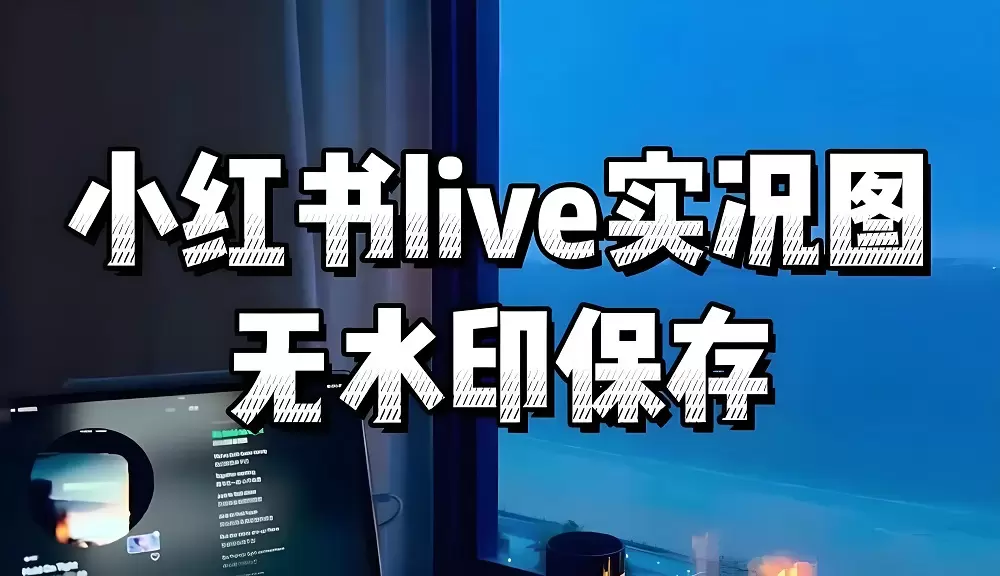 小红书live实况图怎么去水印?-大学生副业网