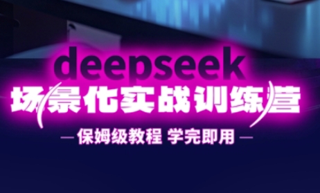 DeepSeek场景化实战训练营，保姆级教程，学完即用，手把手教你用DeepSeek提升效率-大学生副业网